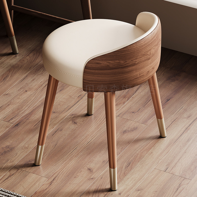 家用凳子小圆凳实木板凳餐桌茶桌现代简约矮凳极简中古软包化妆椅,住宅家具,矮凳,淘宝优惠券,粉丝福利购,淘宝优惠卷