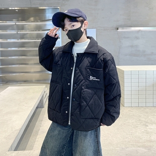 男童棉袄秋冬毛衣衣服派克服秋冬季中大款羽绒棉男童外套加厚网红