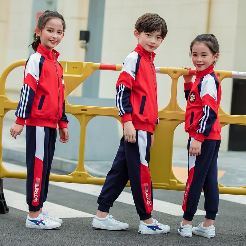 幼儿园园服春秋冬装英伦风小学生校服班服老师亲子儿童运动三件套