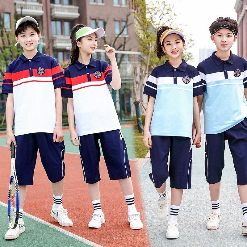 运动风校服小学生校服定制幼儿园园服学院风统一学院演出服班级裙