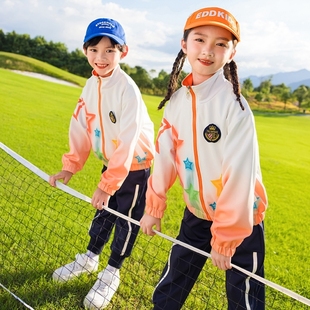 英伦风班服学院风秋冬款 定制 宽松中小学生运动会教师运动套装 夏季
