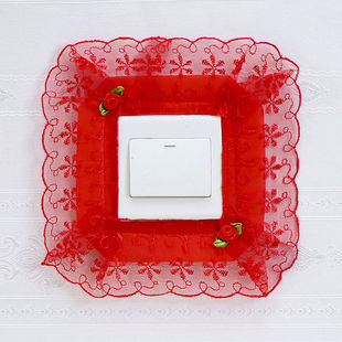 网红开关贴布艺开关贴墙贴保护套简约欧式客厅现代卧室双开灯插座