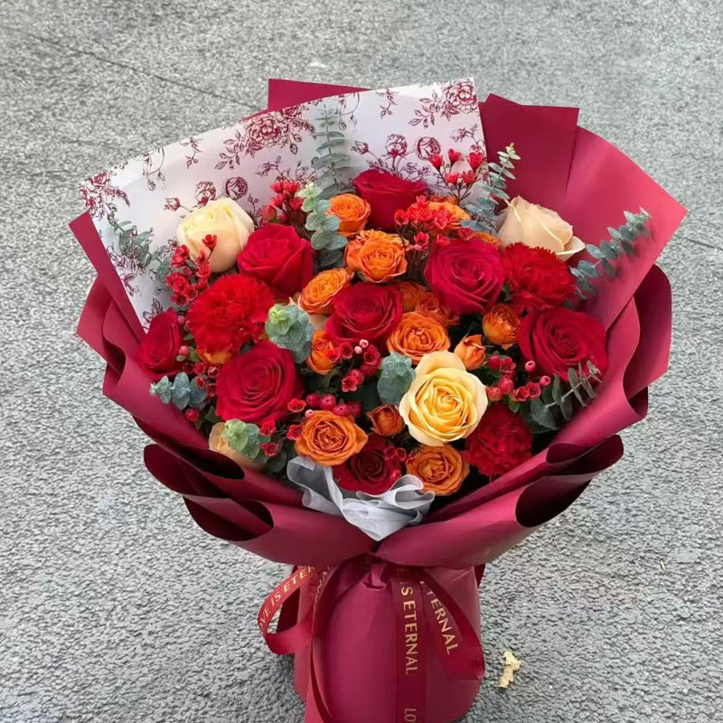 同城配送生日闺蜜女友鲜花花束母亲节情人节七夕花店成都重庆西安