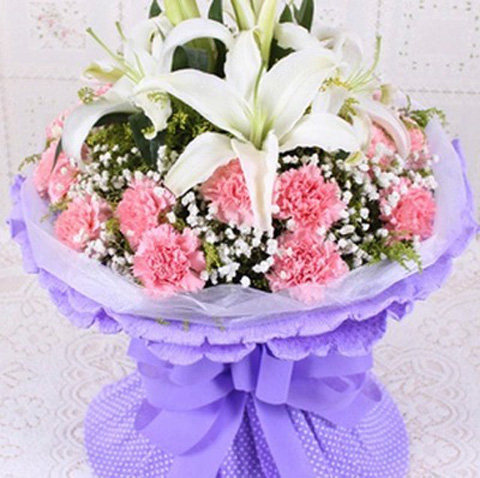 吉林市鲜花速递同城花店玫瑰礼盒花束丽人节高端生日祝福永吉