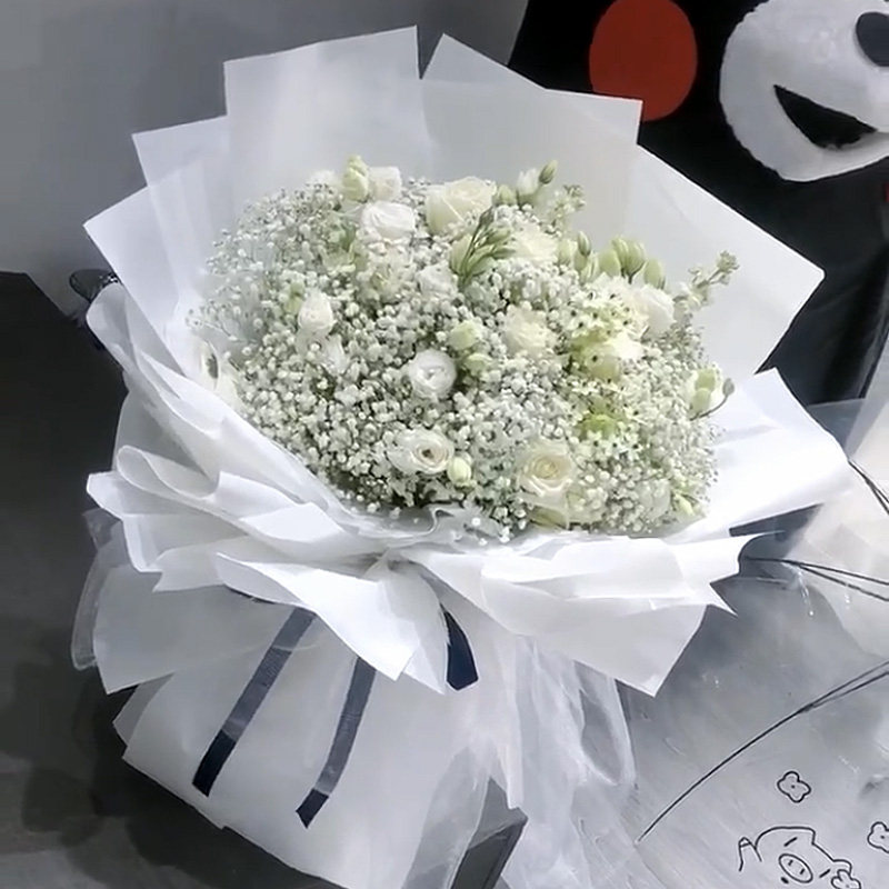 满天星生日杭州同城情人节鲜花