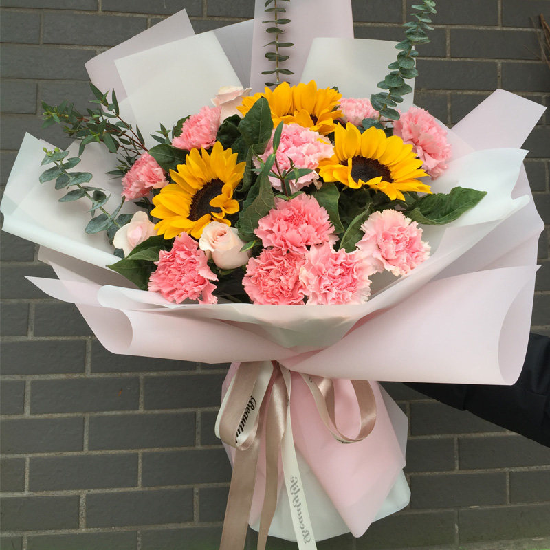 向日葵生日毕业花束鲜花速递同城广州深圳佛山珠海中山东莞花店送