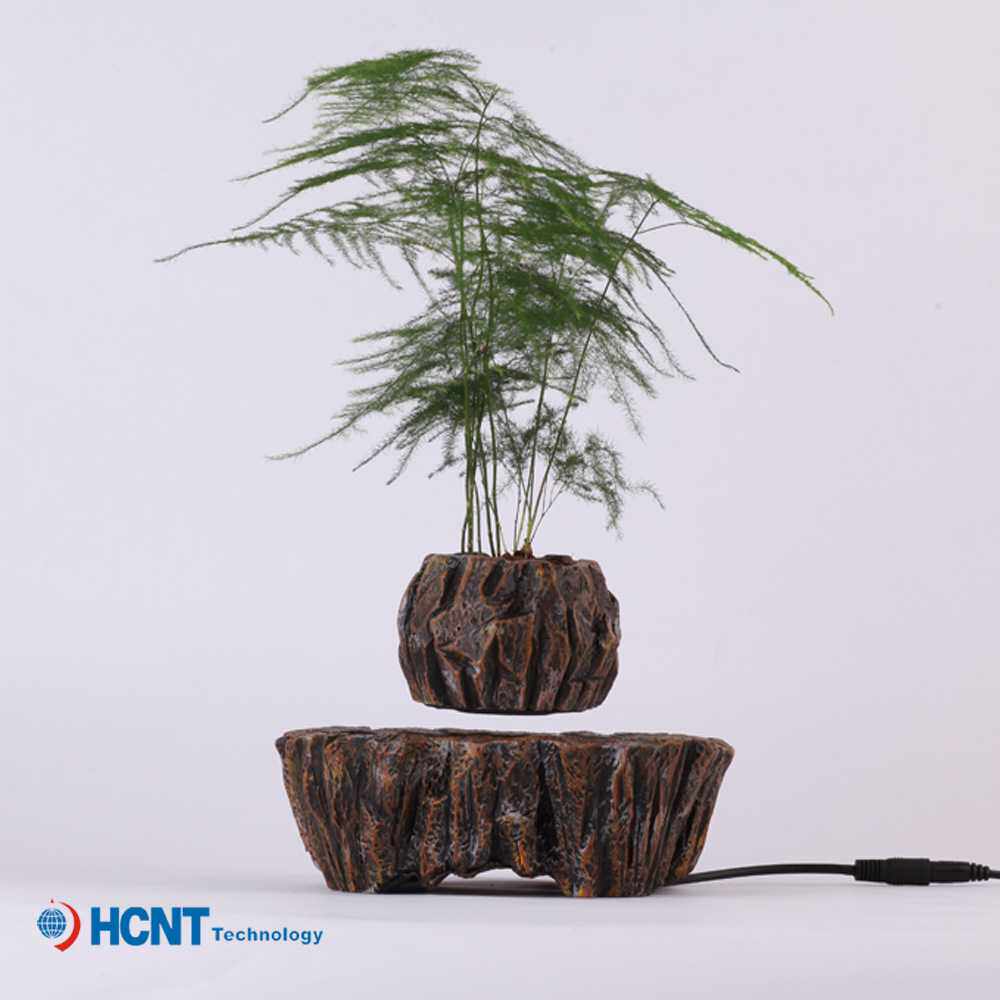 盆栽仿陶瓷树脂磁悬浮花盆室内简约装饰花盆ins风家居摆件