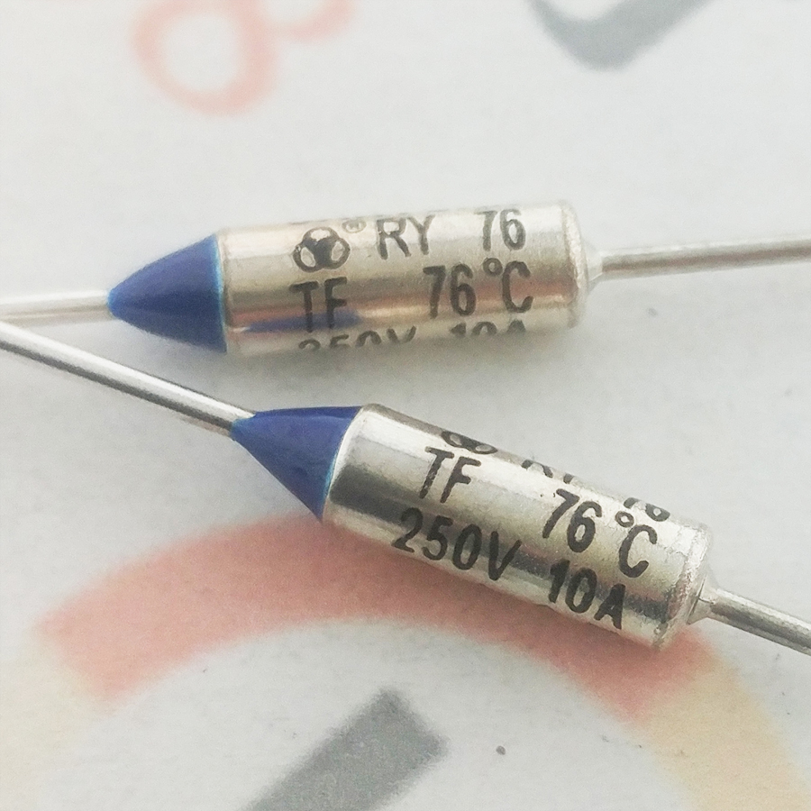 TF76度 250V10A Sanyuan温度保险丝 三元RY热熔断丝 UL/CE/VDE