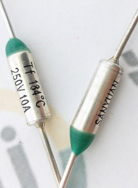 TF184度 250V10A Sanyuan温度保险丝 三元RY热熔断丝 UL/CE/VDE