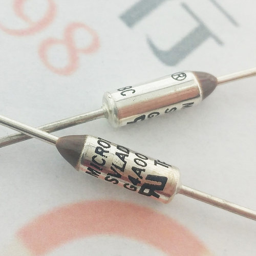 Emerson/Microtemp温度保险丝G4 128度 250V10A 热熔断丝RY-128 - 封面