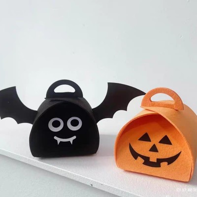 Halloween Candy Bag万圣节糖果袋原创鬼节南瓜袋装饰道具