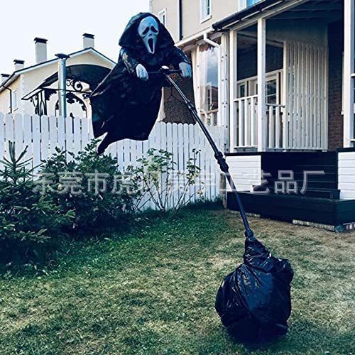 爆款Scream ScareCrow万圣节惊声尖叫幽灵稻草人草田驱鸟恐怖稻草