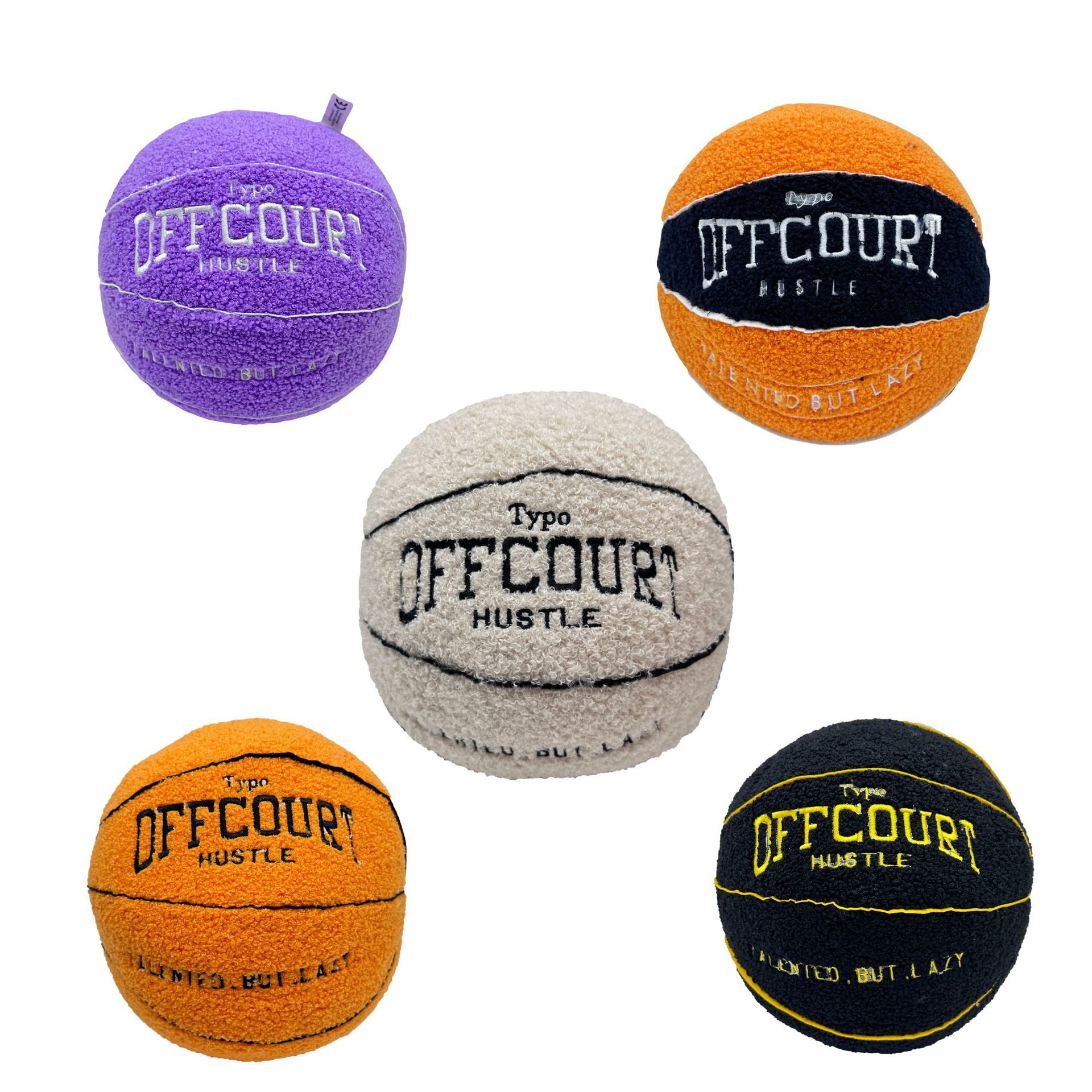 新款 offcourt basketball pillow 篮球抱枕毛绒公仔 毛绒玩