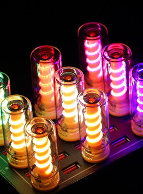 RX9003透明弹簧触摸调光USB小夜灯床头睡觉灯随身携带LED氛围感灯