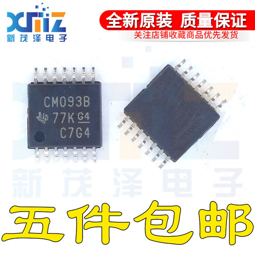 全新CD4093BPW CD4093BPWR 封装TSSOP-14 丝印CM093B 逻辑门芯片