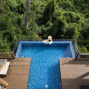 景区套票 3晚 三亚亚龙湾鸟巢度假村家庭别墅2 含早 318大促