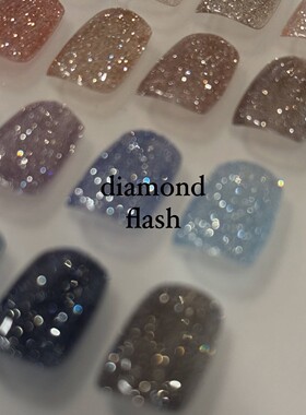 日本enoi碎钻胶 美甲闪钻甲油胶F23-F42 Enoi dIamond flash糖果