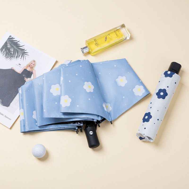 新品 全自动雨伞晴雨两用防晒伞防紫外线折叠黑胶伞时尚太阳伞印,居家日用,伞,淘宝优惠券,粉丝福利购,淘宝优惠卷