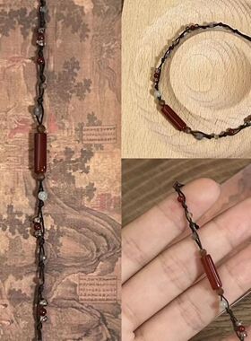优选洛神赋图|国风名画系列新中式红色串珠手链小众设计高级沉羊