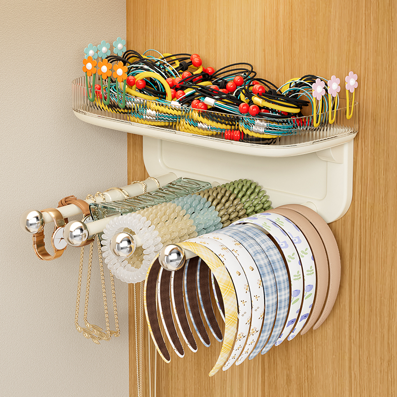 发箍收纳神器发夹上墙首饰品架子
