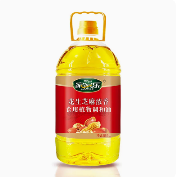 家家乐花生芝麻浓香植物油家用植物调和油物理压榨桶装5L包邮