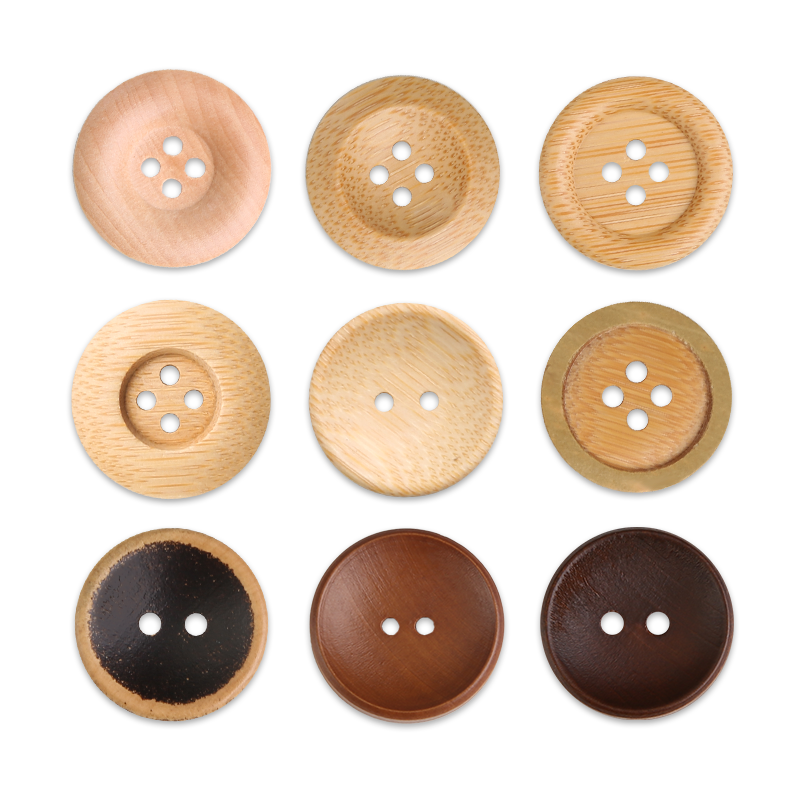 纯天然原木纽扣精致复古木质高档大衣风衣羊毛衫装饰扣子服装辅料