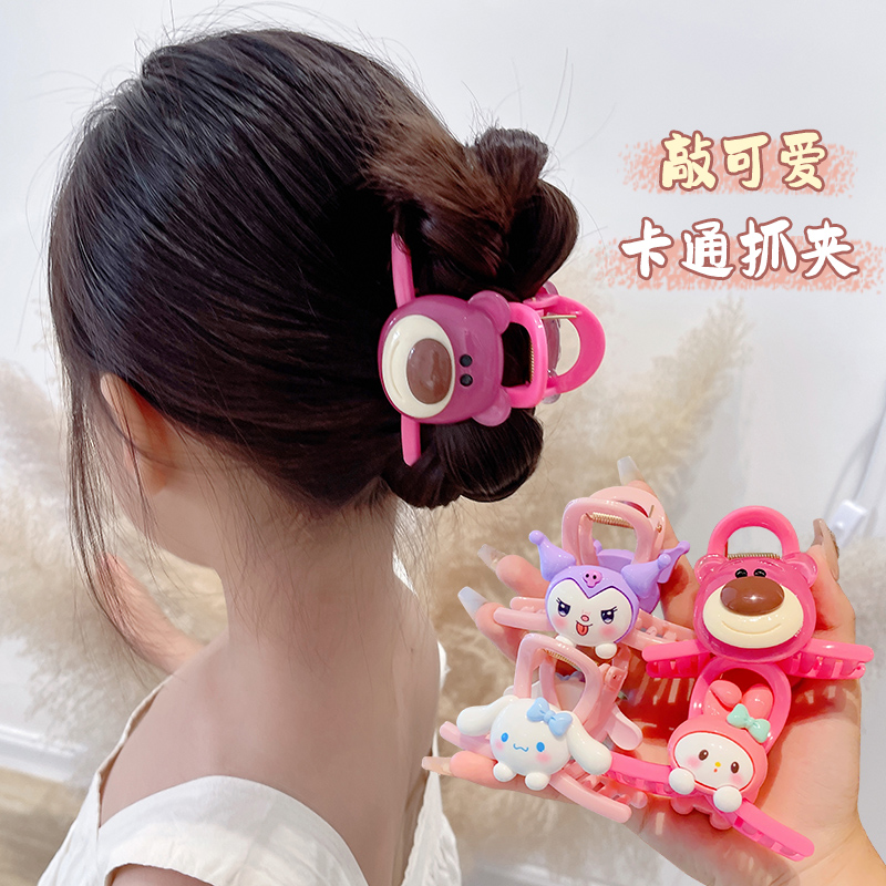 可爱卡通女孩鲨鱼夹抓夹
