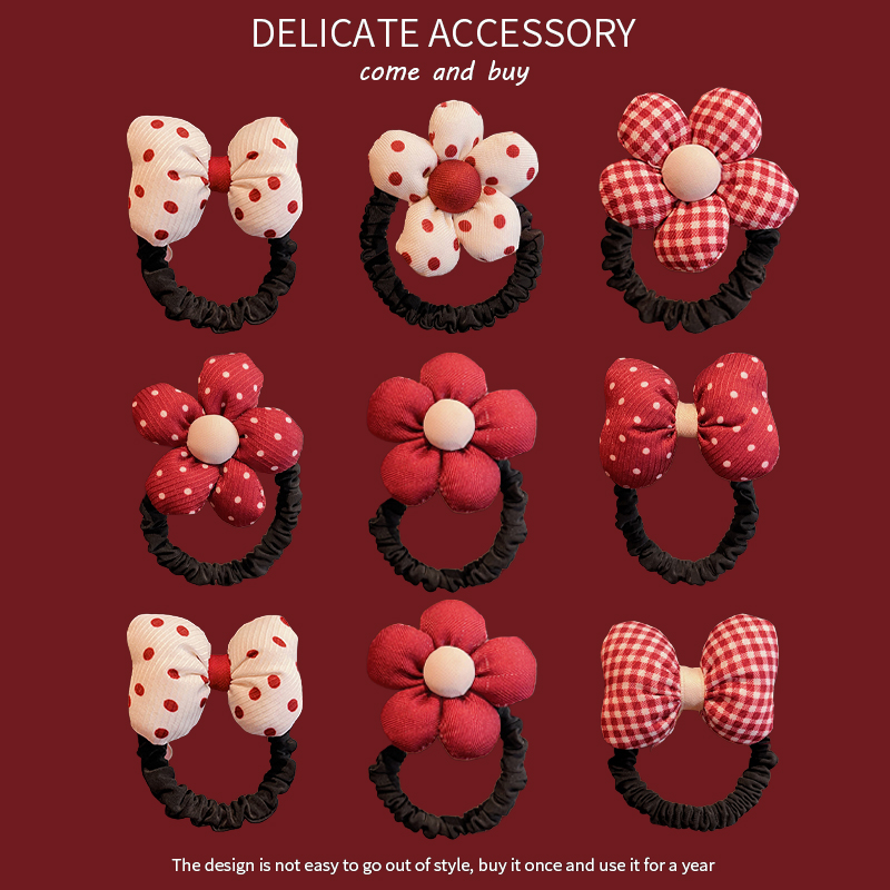 儿童可爱花朵发圈女童扎头发头绳