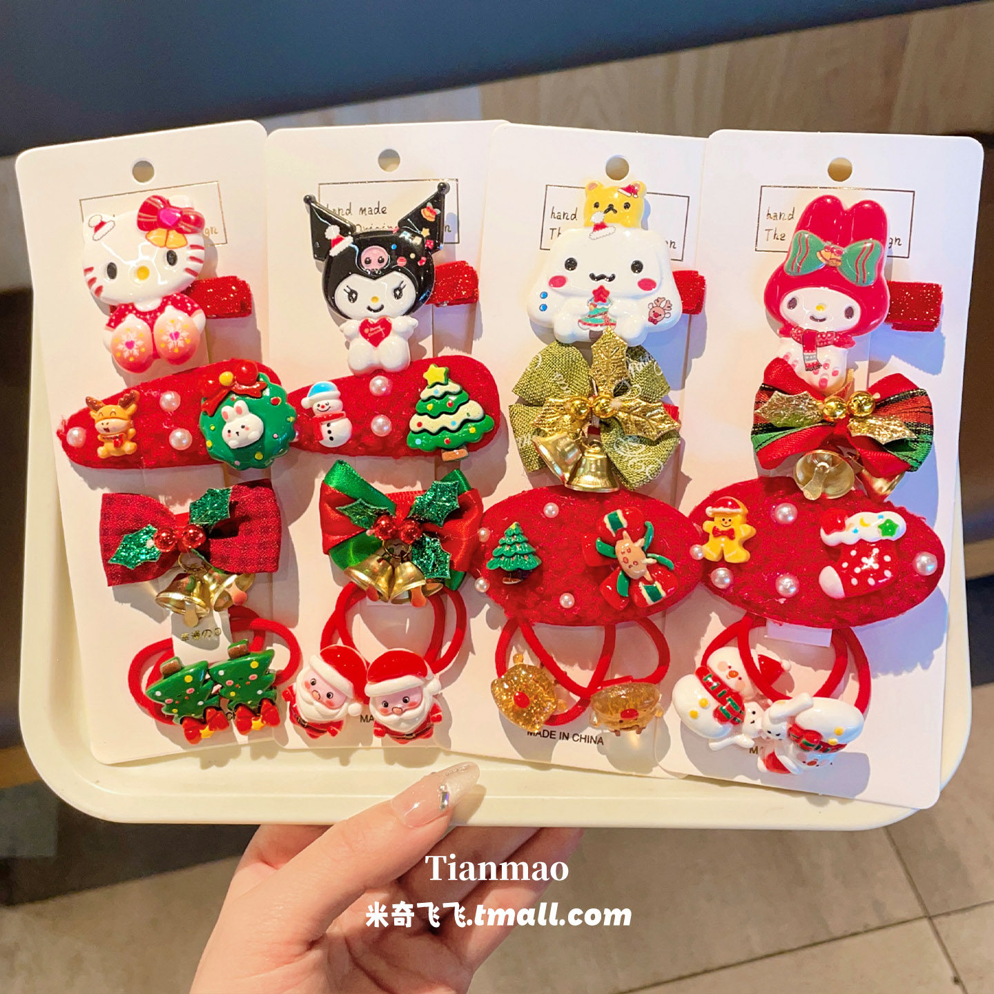 圣诞节发夹发圈套装儿童发饰小女孩可爱麋鹿雪人发卡女童节日礼物,童装/婴儿装/亲子装,发饰,淘宝优惠券,粉丝福利购,淘宝优惠卷