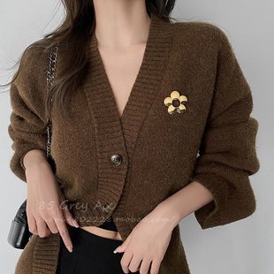 潮花朵西装 2025年新款 胸针女ins小众设计毛衣胸花冷淡风网红配饰