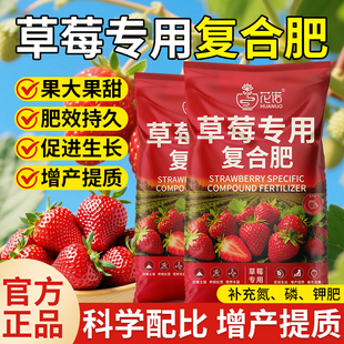 草莓专用复合肥家用农用有机肥开花膨果营养肥三元氮磷钾有机肥料
