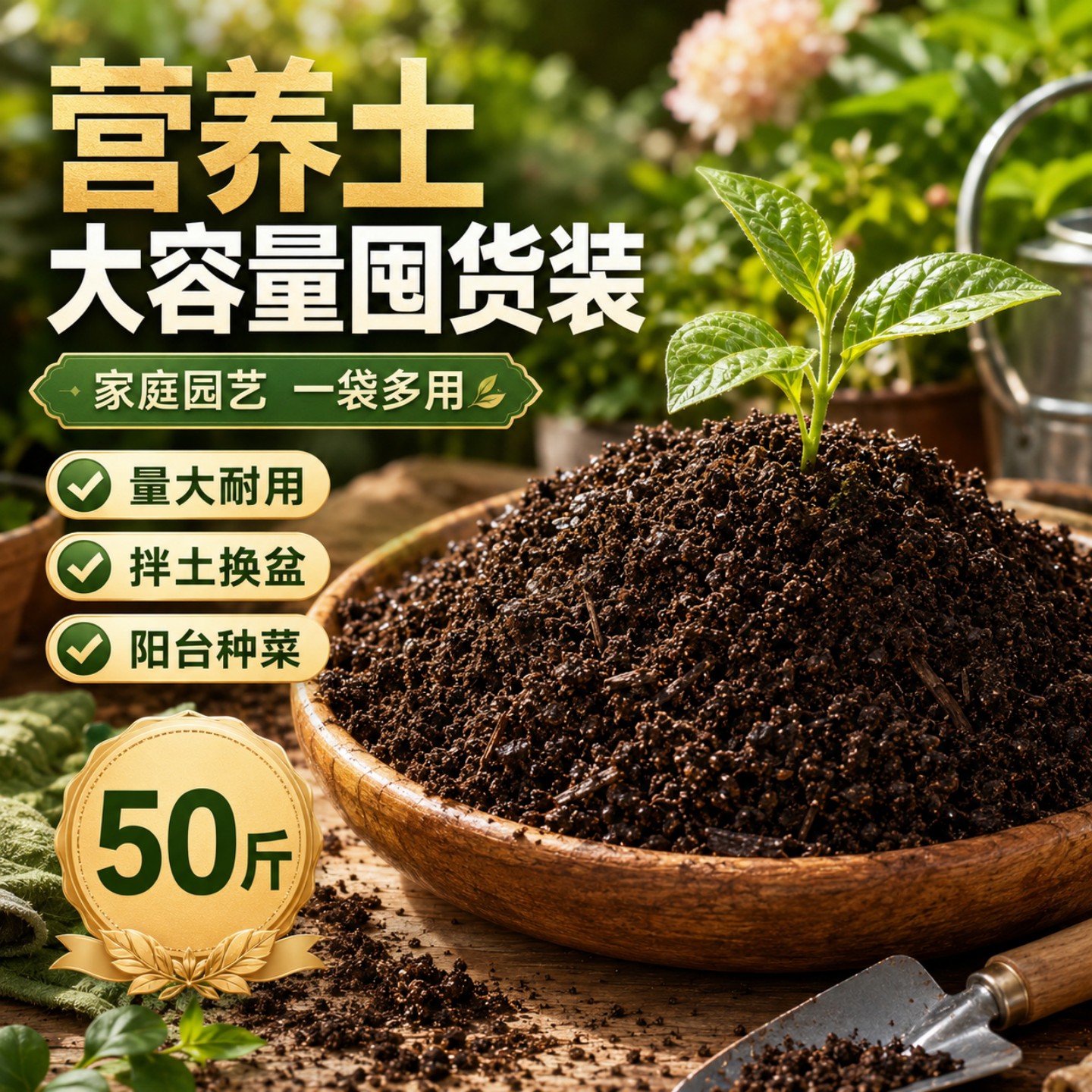 营养土养花种菜通用型土壤纯天然