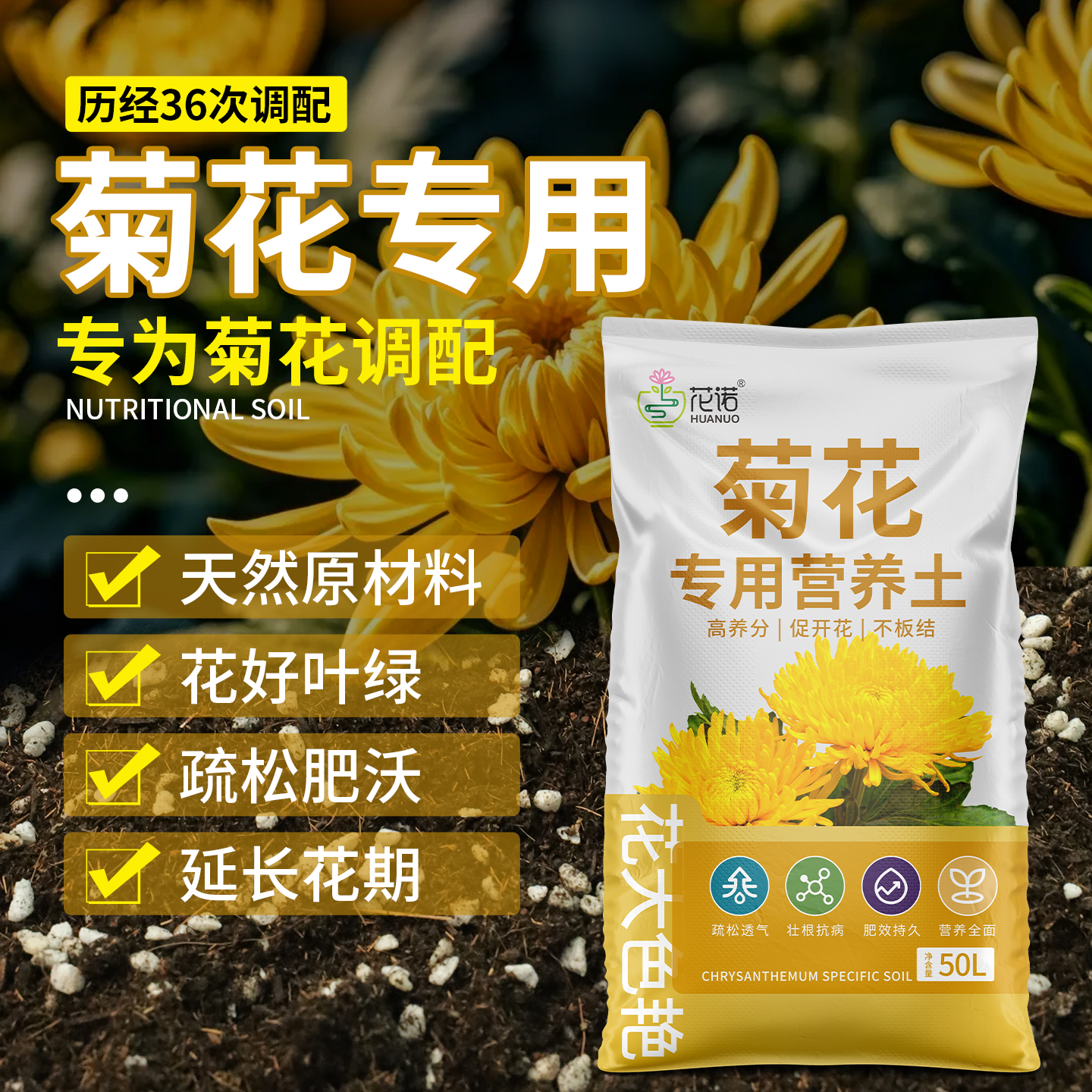 寒菊夏菊通用型营养土种植有机土