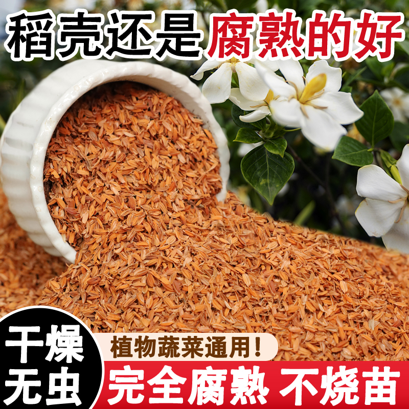 农家发酵纯稻壳肥料种菜稻壳炭