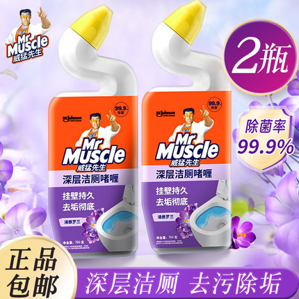 威猛先生清雅罗兰洁厕灵宝液洗厕所除臭垢马桶清洁卫生间家用750g