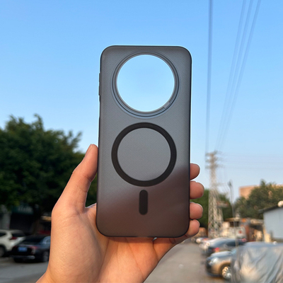 适用华为mate80手机壳magsafe车载无线充电强磁背面纹理防滑mate80promax保护套