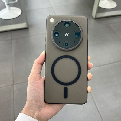 Magsafe磁吸软壳适用oppofindx8ultra手机壳磁吸支架车载增强磁力纹理防滑保护套