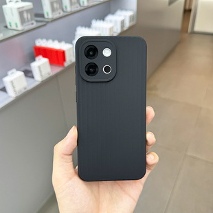全包波纹软壳适用一加13T手机壳微晶软磨砂竖条纹轻薄防滑OnePlus简约全包边保护壳