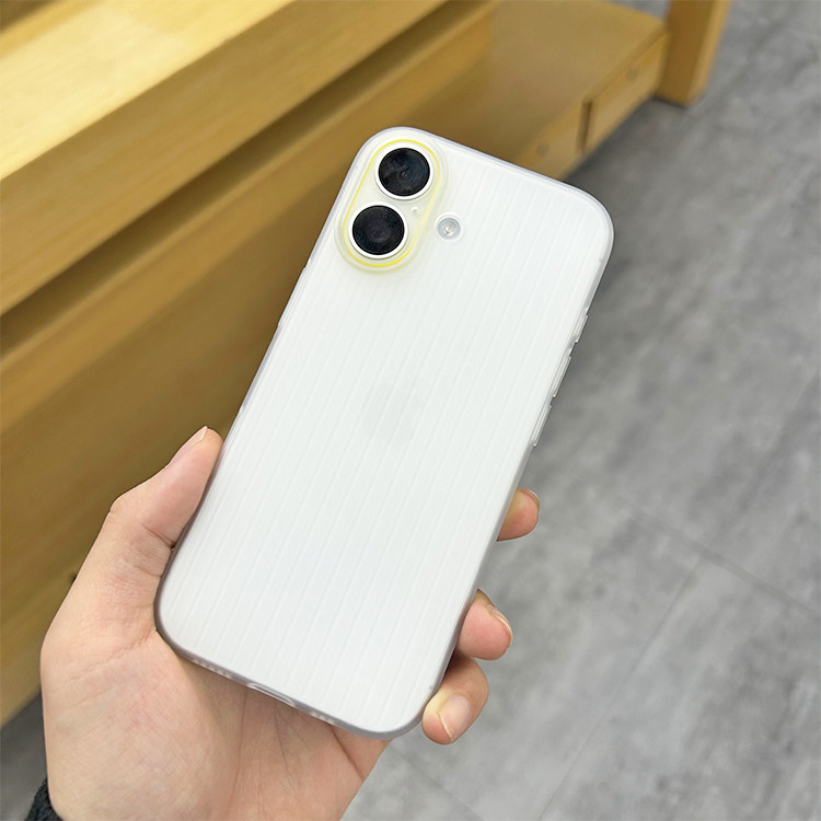 封闭拍照键适用苹果17手机壳行李箱波纹软壳升级肤感简约创意全包轻薄防摔iPhone17镜头保护套