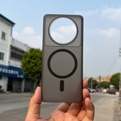 适用于小米12SULTRA手机壳磁吸款 软壳MAGSAFE车载无线充电增强磁力背面纹理防滑防摔大孔全包镜头磨砂简约Pro