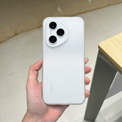 瓦楞波纹软壳适用荣耀400手机壳轻薄防滑超薄高级感400pro简约保护壳