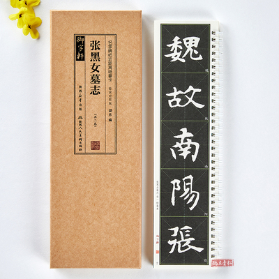 共2本张黑女墓志米字格简体旁注名家碑帖近距离临摹卡米字格修复放大+碑拓本张玄楷书毛笔书法字帖成人学生临摹范本