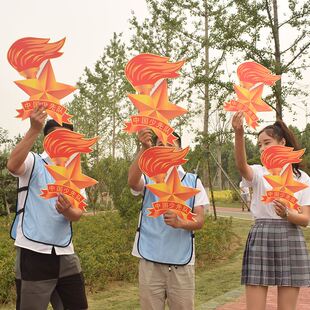 运动会方队手持物仿真火炬舞蹈道具舞台表演用品学校开幕式入场式