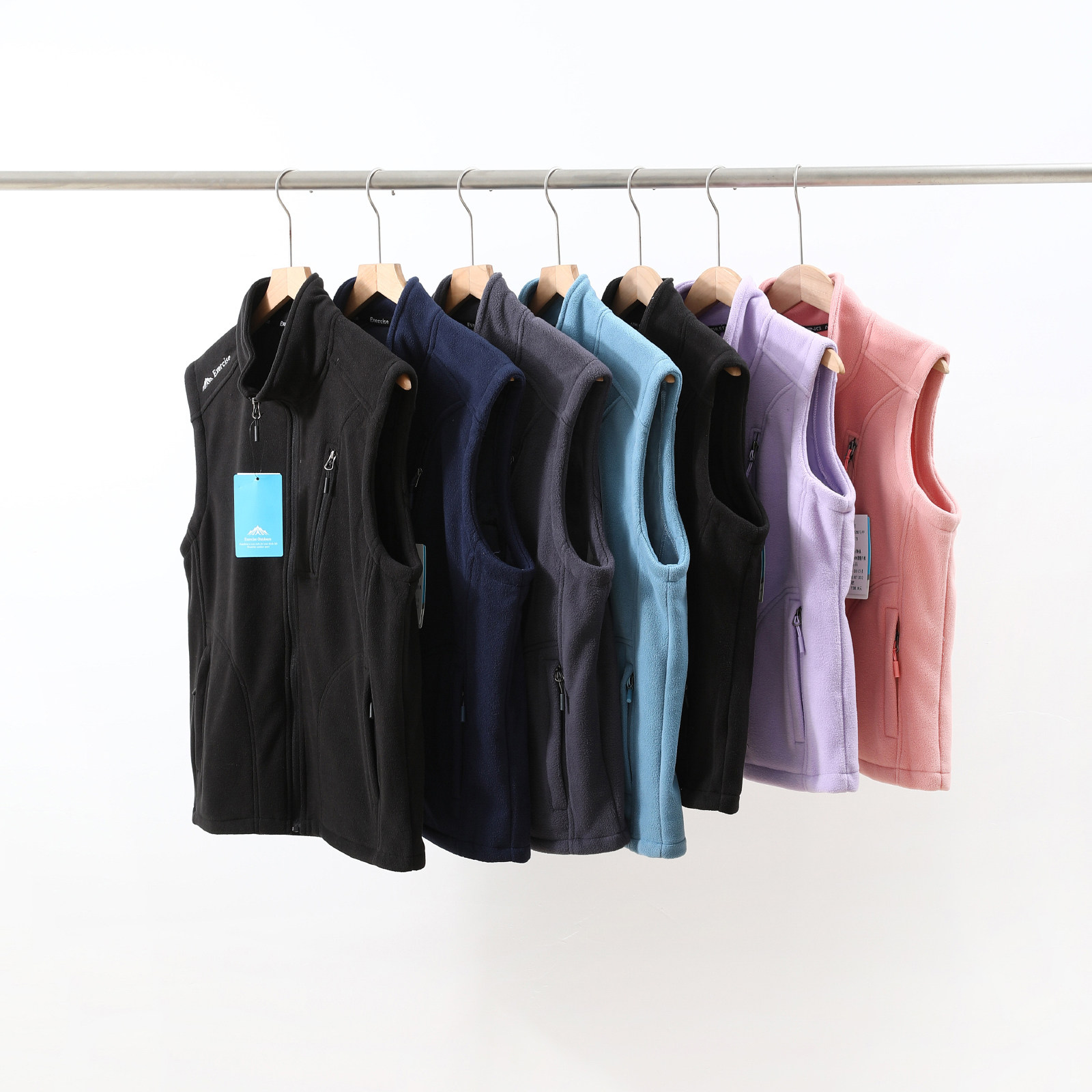 立领保暖摇粒绒背心马甲