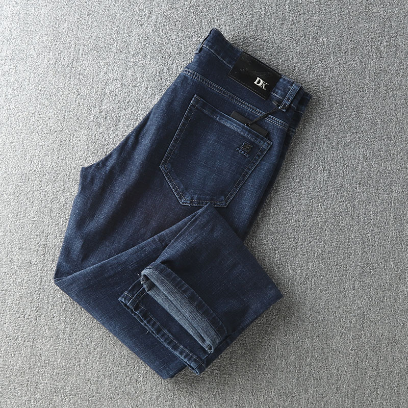 拉链长裤水洗春秋冬男士牛仔裤