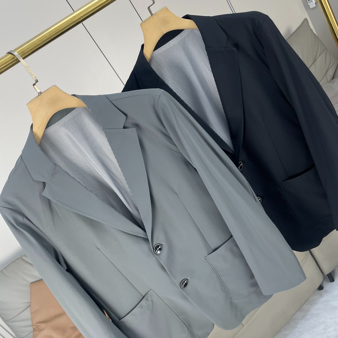 一线高端！抗皱四弹力面料！春夏男士商务免烫休闲西服西装外套男