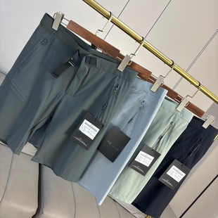 3D立裁 短裤 外贸男装 速干运动休闲直筒五分裤 潮 夏季 户外机能风