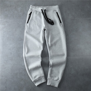 日本单！外贸男装新款男士空气层休闲裤运动收脚裤太空棉裤长裤子