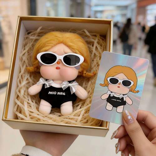 适用哭娃Crybaby vacation搪胶毛绒泳衣衣服娃衣套装连衣裙可换装