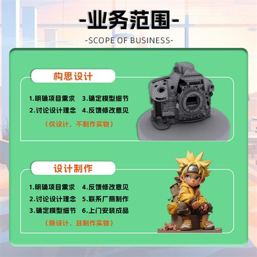 毕业设计CD建模渲染产品设计效果图人物IP形象dmax建模三维犀牛